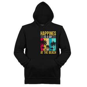 Jaket Hoodie Happines is a day at the beach