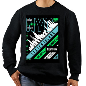 Jaket Sweater Brooklyn Staten Island Green