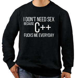 Jaket Sweater C++ Fucks Me Everyday