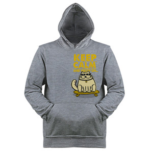 Jaket Hoodie KEEP CALM AND MEOW ON