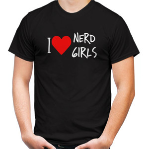 Kaos I Love Nerd Girl