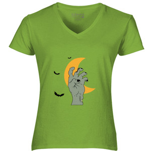 Kaos Halloween Concept, Zombie Hand Rising Out From The