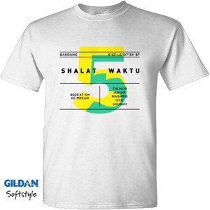 Kaos Kaos Muslim Shalat 5 Waktu