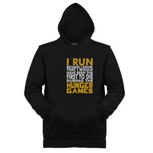 Jaket Hoodie I Run because Hunger Games