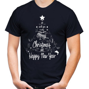 Kaos Merry Christmas and Happy New Year