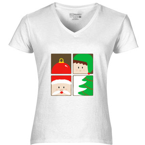 Kaos Kubic - Kaos Wanita V-Neck by Co_mbro