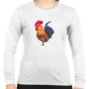 Kaos Rooster - V-neck Pria by Co_mbro