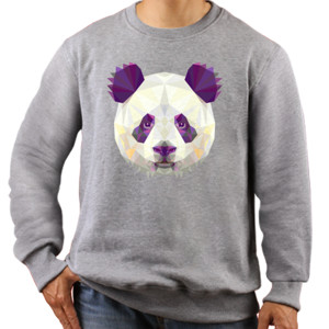Jaket Sweater Panda Ungu 01