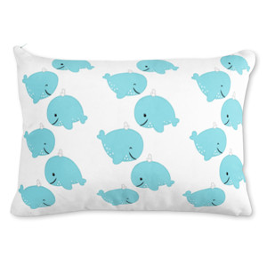 Bantal Whale - Bantal Persegi Panjang by Co_mbro