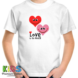 Kaos Happy Valentine's Day - Love you so Much T Shirt