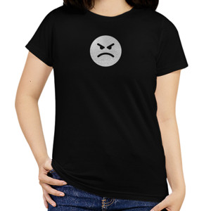 Kaos Flat Angry Emoticon