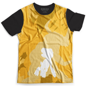 Kaos Fullprint KPO-036 Kaos Digimon Siluet Evolusi Agumon