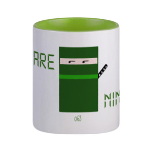 Mug Mug Square Ninja Green