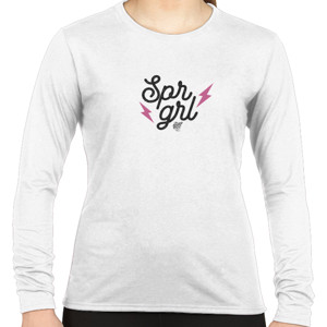 Kaos SPR GRL white