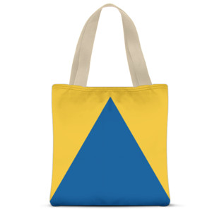 Tas Tote Fullprint Kuning-Biru