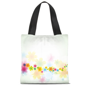 Tas Tote Fullprint BEAUTY COLORFUL FLOWERS