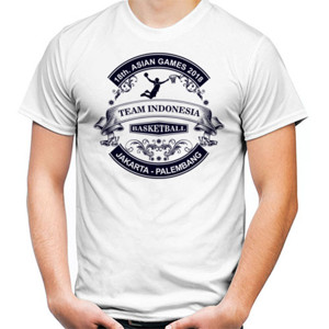 Kaos BASKET BALL VINTAGE - ASIAN GAMES 2018 (2 SIDED)