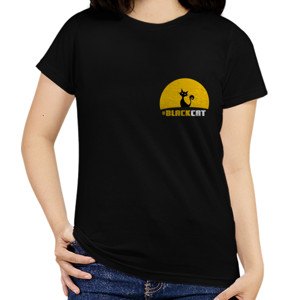 Kaos Black Cat (Depan-Kecil)