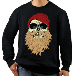 Jaket Sweater Skull Beard 