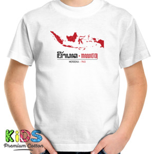Kaos Indonesia Merdeka 1945 Aksara Jawa