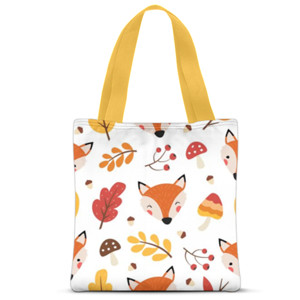 Tas Tote Fullprint Fox Animal Totebag