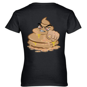 Kaos Funny Emoticon and Typography