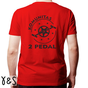Kaos Kaos Sepeda Komunitas Dua Pedal (Design Belakang)