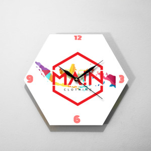 Jam Dinding jam merah putih