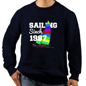 Jaket Sweater kaos pria Berlayar sejak 1987