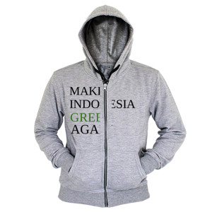 Hoodie Zipper Make Indonesia Green Again