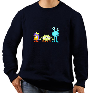 Jaket Sweater three friends monster