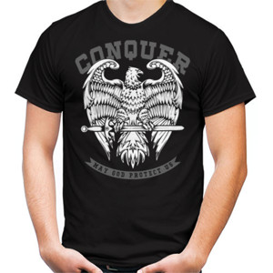 Kaos CONQUER MAY GOD PROTECT US