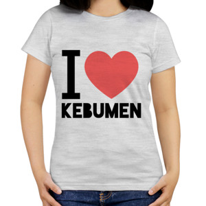 Kaos Kaos I Love Kebumen - Bisa Custom