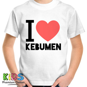 Kaos Kaos I Love Kebumen - Bisa Custom