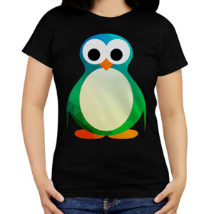 Kaos Simple Cute Penguin - Kaos Sederhana Penguin Keren