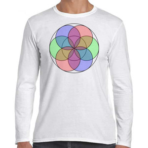Kaos Rainbow Seed of Life