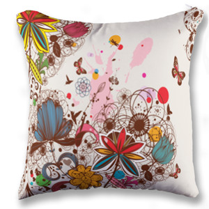 Bantal Butterflies With Fuzzy Flowers