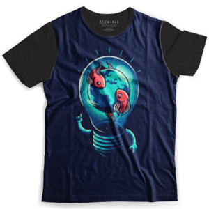 Kaos Fullprint Lampu dan Ikan