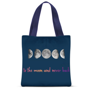 Tas Tote Fullprint moonphase