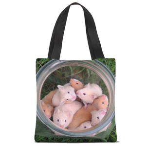 Tas Tote Fullprint Tas Hamster animal