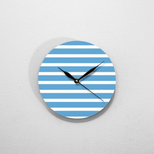 Jam Dinding Blue Stripe Clock