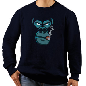 Jaket Sweater Gorila Smoke