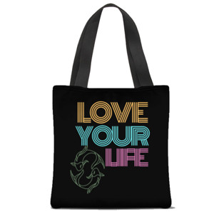 Tas Tote Fullprint Love Your Life Pisces 