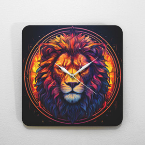 Jam Dinding Vibrant Lion