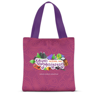 Tas Tote Fullprint Kayan Mentarang National Park - Purple
