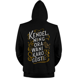 Jaket Hoodie Kendel ning ora wani karo Gusti