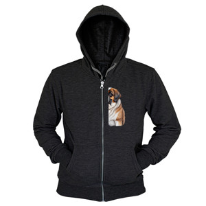 Hoodie Zipper Kaos Gambar Anjing 174