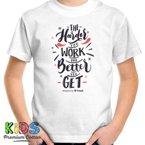Kaos Gildan Soft Style Harder Work