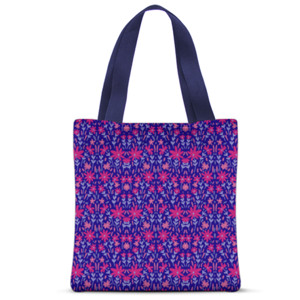 Tas Tote Fullprint Flowers Pattern