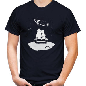 Kaos Baju Kaos Murah Astronaut sits on bench